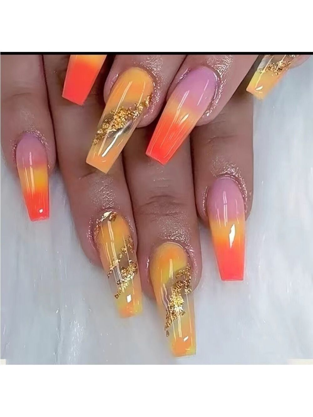 Summer Fade - Nail Junkie - full artificial nail set